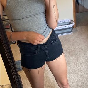 Levi Black Short Shorts